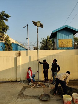 Solar Street Lights in Various Villages